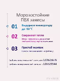 ПВХ завеса для проема 2,8x3м